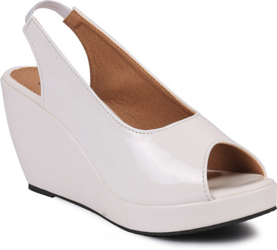 

Bellafoz Women White Wedges