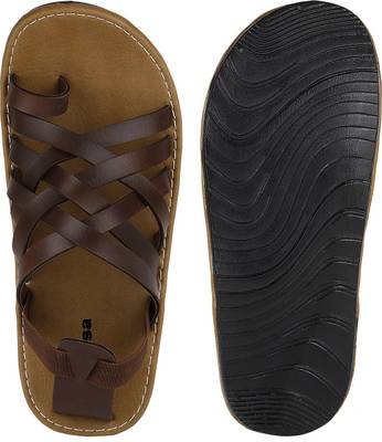Kraasa Men Tan Sandals