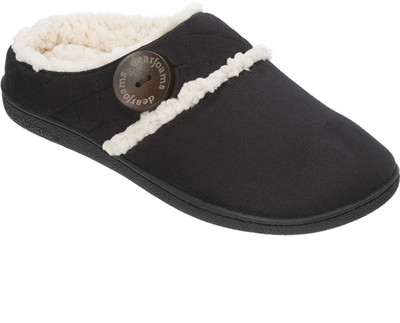 

Dearfoams Women Black Clogs