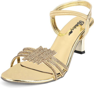 

Bellafoz Women GOLD Heels