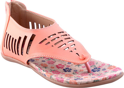 

Adorn Women Peach Flats