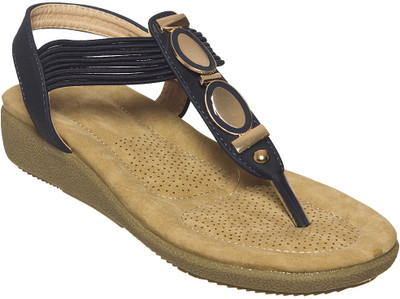 

Flat n Heels Women Navy Wedges