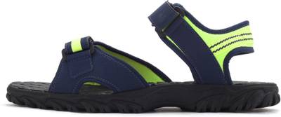 Reebok Men NAVY/HI VIS GREEN/BLK Sports Sandals
