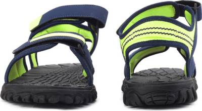 Reebok Men NAVY/HI VIS GREEN/BLK Sports Sandals