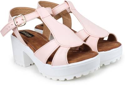 Shoetopia Women Pink Heels