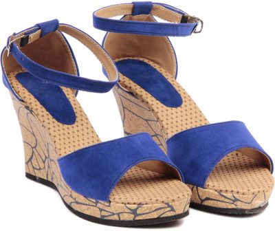 

TEN Women Blue Wedges