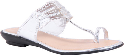 

Adorn Women Silver Flats
