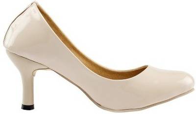 Nshell Women Cream Heels