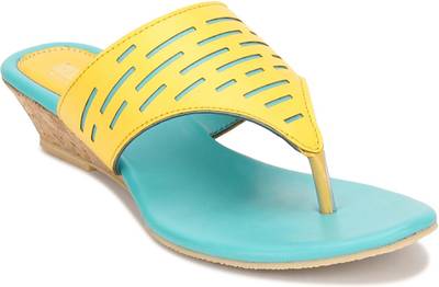 Yepme Women Yellow &amp; Blue Heels