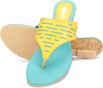 Yepme Women Yellow &amp; Blue Heels