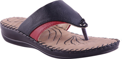 

Adorn Women Black and Red Flats