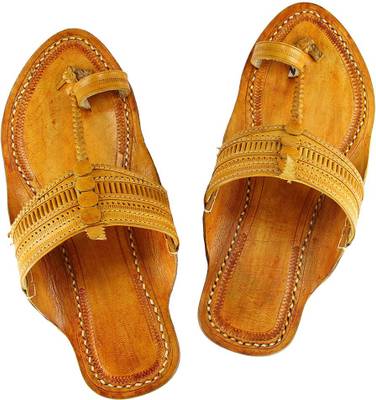 eKolhapuri Men Yellow Sandals