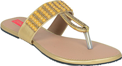 

Footrendz Women Gold Flats