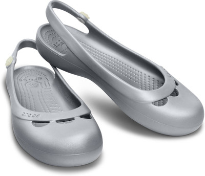 

Crocs Women Silver Flats