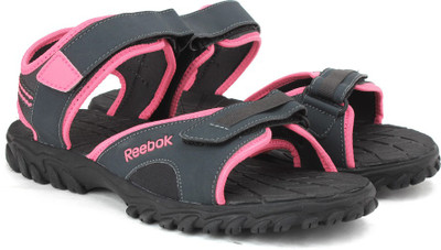 REEBOK Women GRAVEL/PINK/BLK Sports Sandals