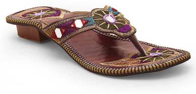 Indiangiftemporium Women Maroon Heels