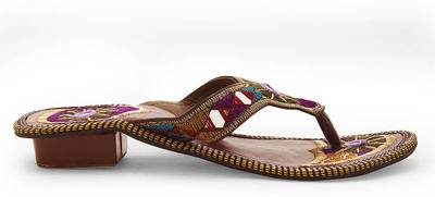 Indiangiftemporium Women Maroon Heels