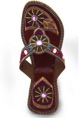 Indiangiftemporium Women Maroon Heels