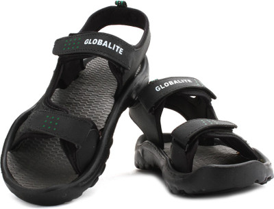 

Globalite Men Black Grey Sports Sandals