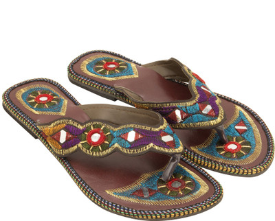 

Footrendz Women Burgundy::Blue::Green::Red Flats