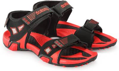 Corpus Men Black::Red Sandals