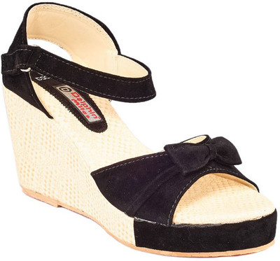 

Dolphin Miles Women Black Wedges