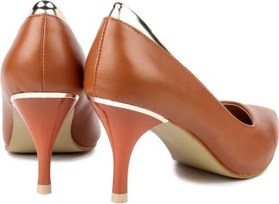 Spunk Women Tan Heels