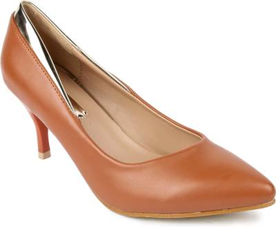Spunk Women Tan Heels