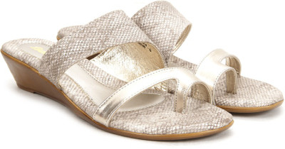 

Bata Women Gold Flats