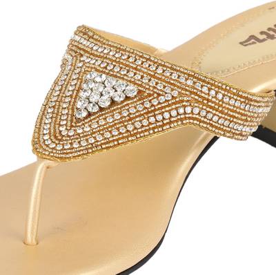 Glitz Women Gold Heels