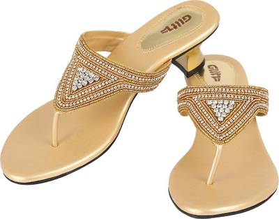 Glitz Women Gold Heels
