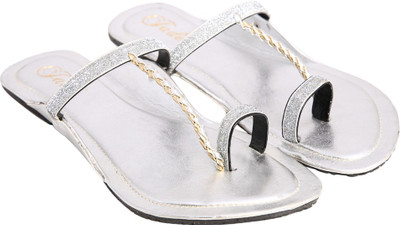 Jade Women Silver Flats