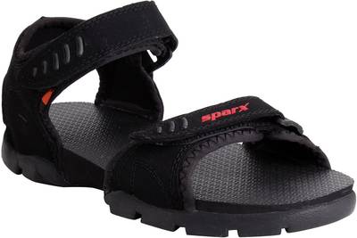 Sparx Men Black Sandals