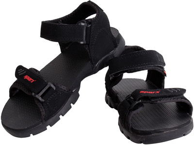 Sparx Men Black Sports Sandals