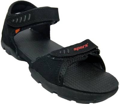 Sparx Men Black Sandals