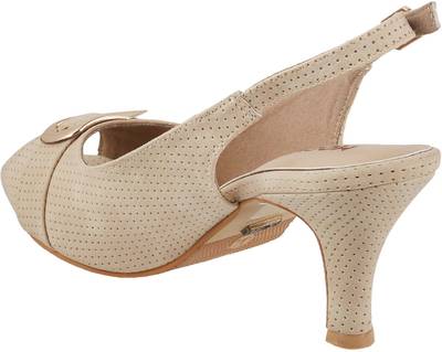 Mochi Women 20,Beige Heels