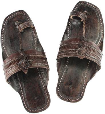 eKolhapuri Men Dark Brown Sandals