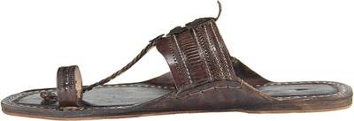 eKolhapuri Men Dark Brown Sandals