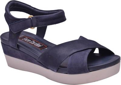 Enzo Cardini Women BLUE Heels