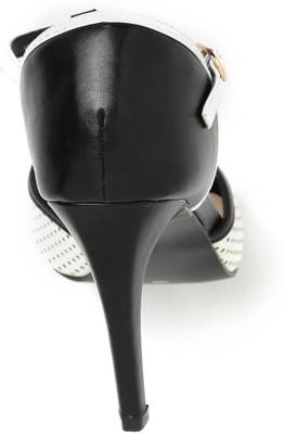 Dressberry Women White::Black Heels