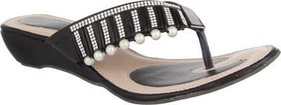 Aarnato Women Black Wedges