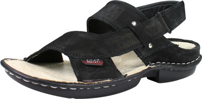 

Feather Leather Men Black Sandals