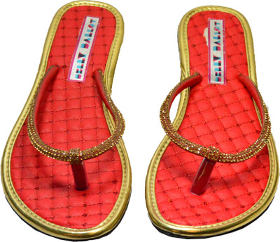 Belly Ballot Women Red Flats