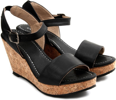 

Carlton London Women Black Wedges