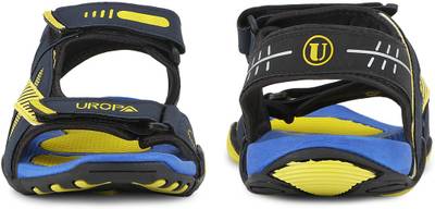Cozy Men Classy Blue::Fab Yellow Sandals