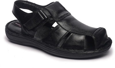 

Feather Leather Men Black Sandals