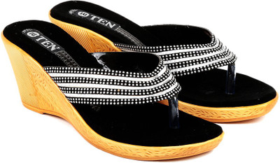 TEN Women Silver Wedges