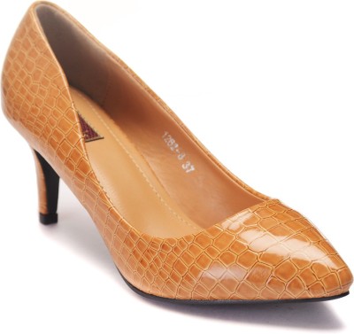 

Flat n Heels Women Tan Heels