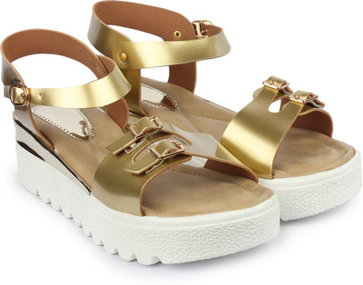 

Bonzer Women Gold Sandals