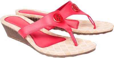 Womens red 2025 wedges